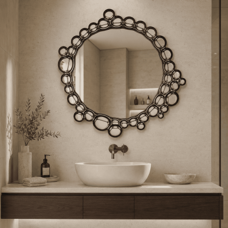 Specchio Organico da Bagno dal Design Artistico Deknudt Mirrors