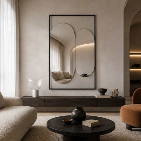 Specchio Originale Grande per Soggiorno Moderno Squeeze