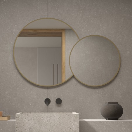Specchio Per Bagno Particolare Contorno Dorato