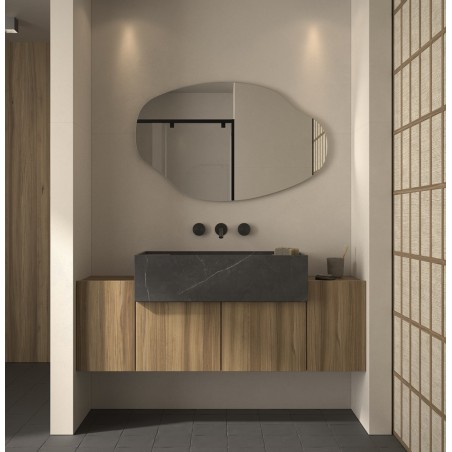 Specchio Asimmetrico Senza Luce per Bagno Originale