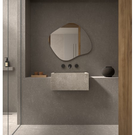 Specchio Asimmetrico Senza Luce per Bagno