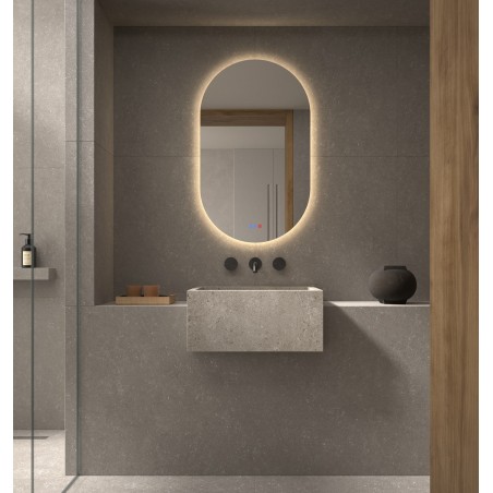Specchio Ovale Bagno con Retroilluminazione LED