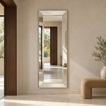 Specchio Grande da Ingresso Con Bordi Bisellati Integro Hall
