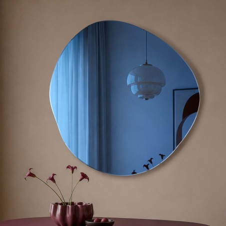 Specchio Asimmetrico Blu Lapis