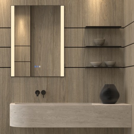 Specchio LED Frontale Verticale Minimalista per Bagno Moderno Riga