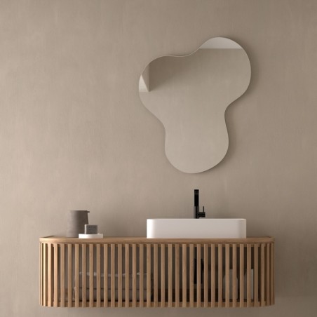 Specchio Asimmetrico Senza Cornice per Bagno Atapuerca