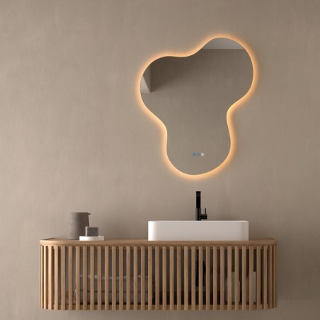 Specchio Irregolare Retroilluminato LED per Bagno Cartago