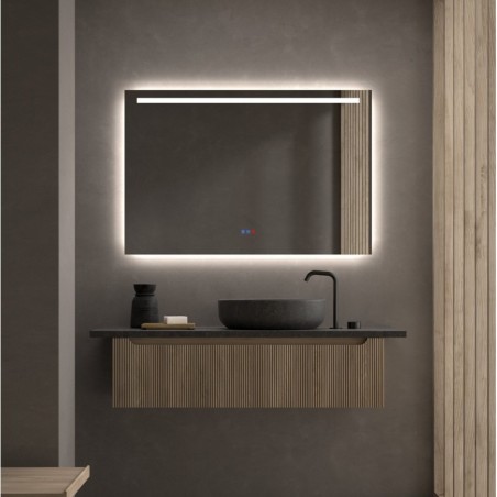 Specchio LED con Luce Frontale Superiore e Retroilluminazione Potosí