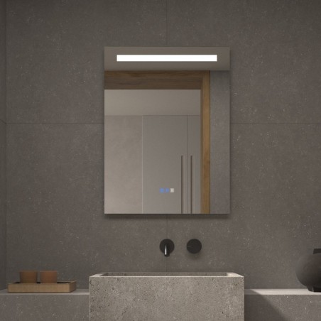 Specchio LED da Bagno con Luce Frontale Superiore Kandy