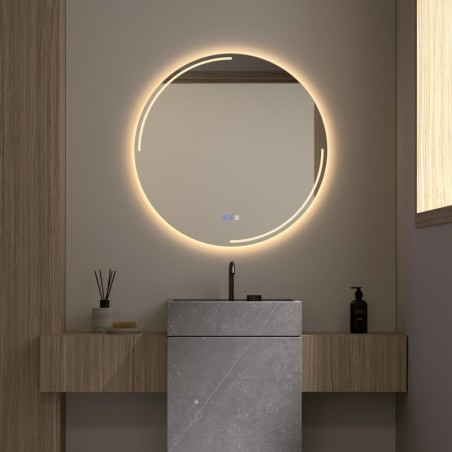 Specchio Rotondo LED Frontale e Retroilluminato Mir