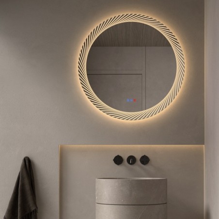Specchio Rotondo LED Decorativo da Bagno Wies