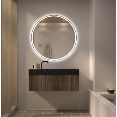 Specchio Rotondo da Bagno con Luce LED Toledo
