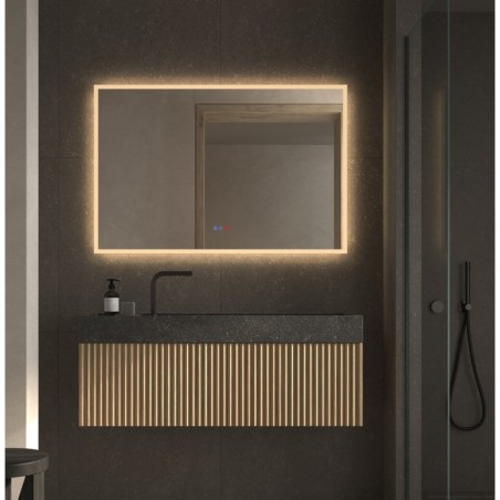 Specchio Rettangolare da Bagno con Luce LED Integrata Ávila