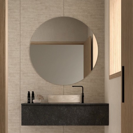 Specchio Rotondo Liscio Senza Cornice da Bagno Lugo