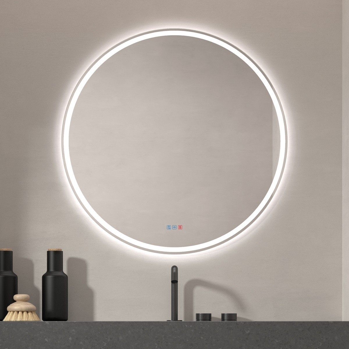 Specchi con Luce LED Rotondi