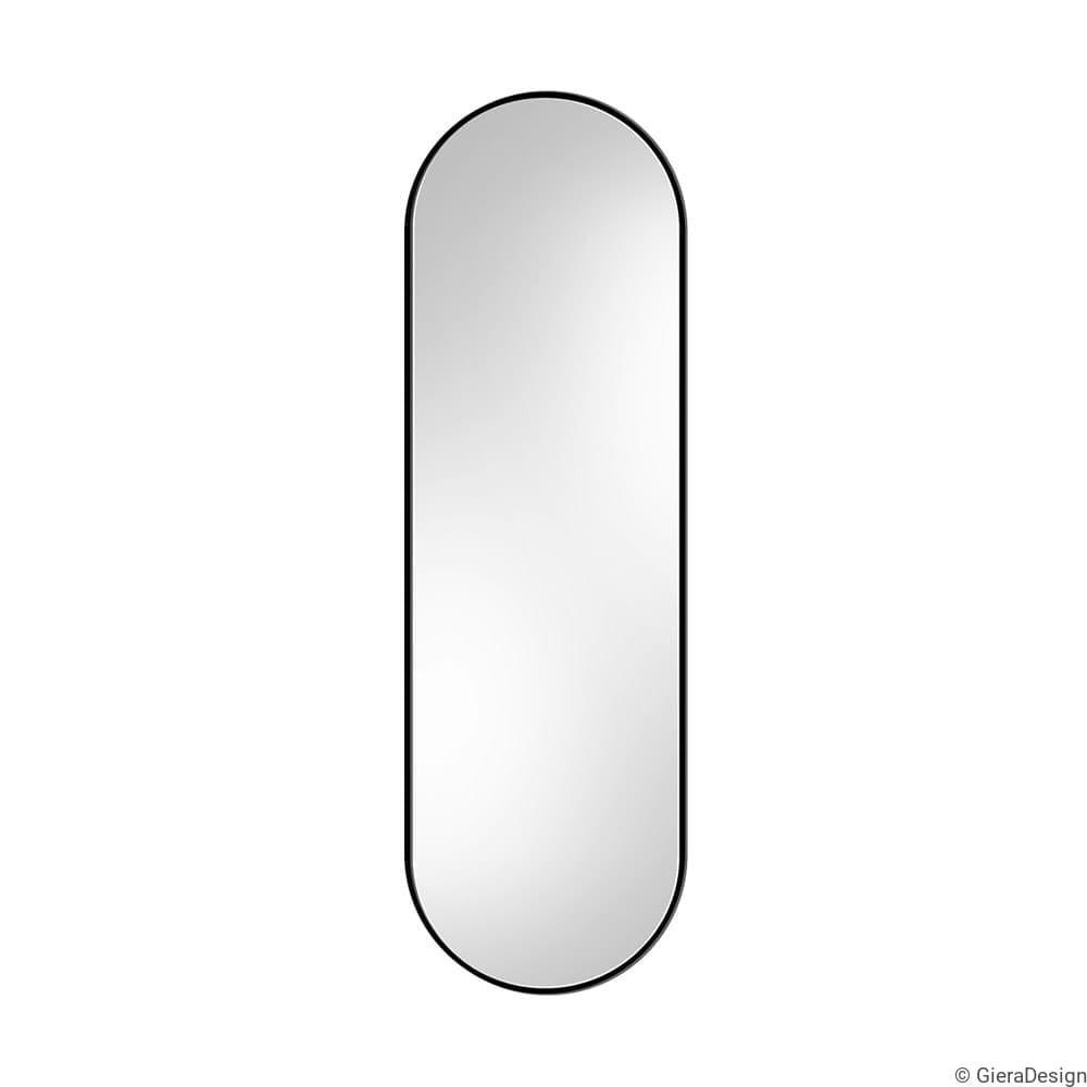 LunaMirror Ovale Specchio-Bagno 61x91 CM Nero Specchio da parete design moderno Specchio Bagno Orizzontale/Verticale decorazione da parete per camera